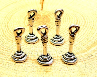 Plunger toilet poop charms lot of 5 pieces
