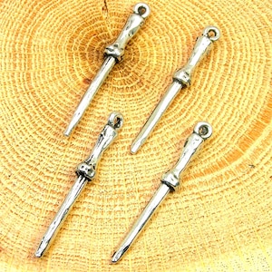 Toverstaf-bedels lot van 4 stuks toverstaf-bedels magische charmes