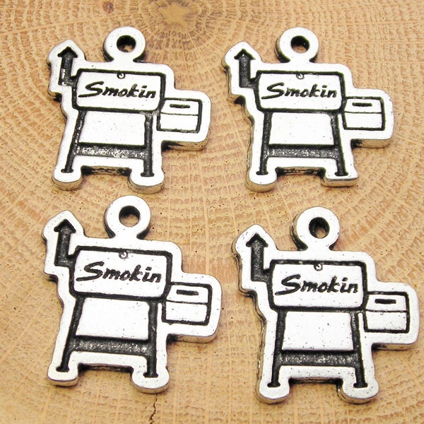 Smokin  BBQ  charms lot of 4 pieces grilling food