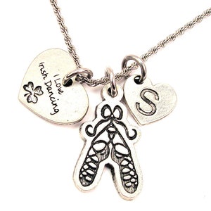 Ghillie I love Irish dancing  collection Stainless Steel rope necklace