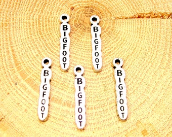 Big foot Word charms lot of 5 pieces