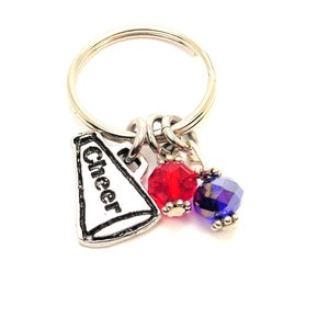 Cheer megaphone keychains choose your team colors 1 DOZEN pieces
