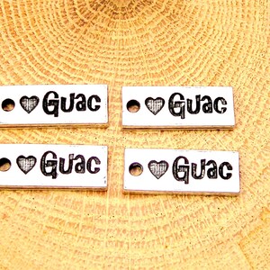 Love Guac Charms lote de 4 piezas Love Guacamole