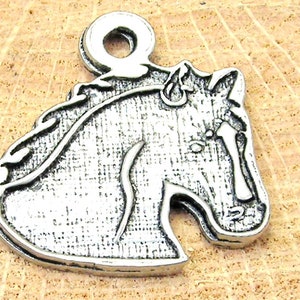 Mustang Stallion Horse head mascot charm