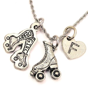 Derby girl roller skate collection Stainless Steel rope necklace