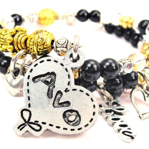 Avo Portuguese Grandmother  love wrap  gold and silver bracelet