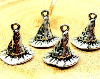 Wizard hat charms 4 pieces