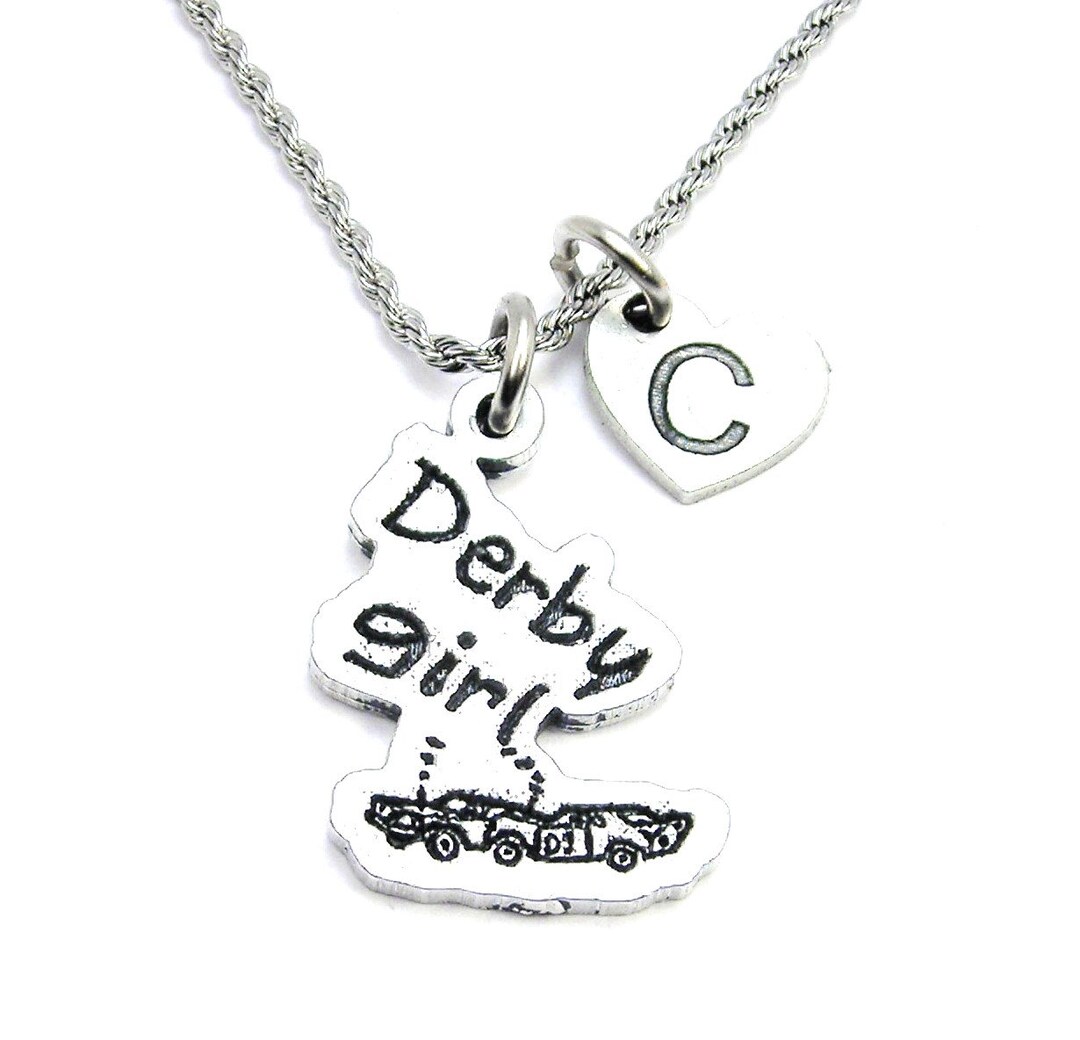 Demolition Derby Girl Heart Flowy Racerback Tank