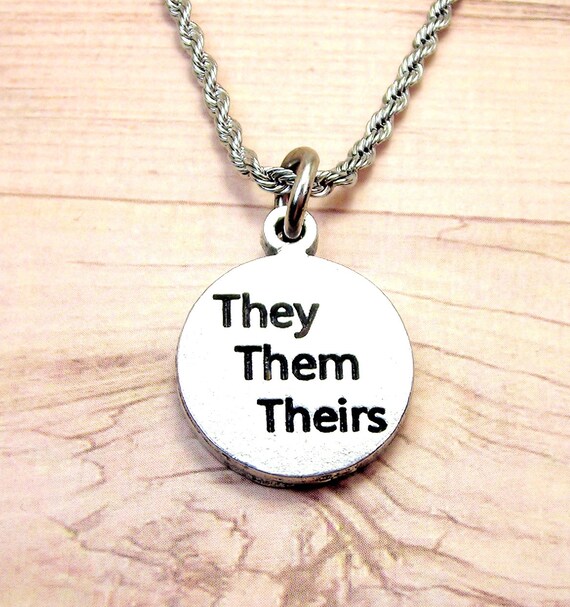 Amazon.com: CYTING They Them Their Pronoun Gender Identity Transgender  Necklace LGBTQ LGBT Jewelry Gay Lesbian Gift For Transitioning Friends:  Clothing, Shoes & Jewelry