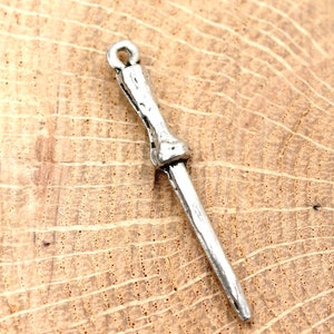 Wizard wand charm