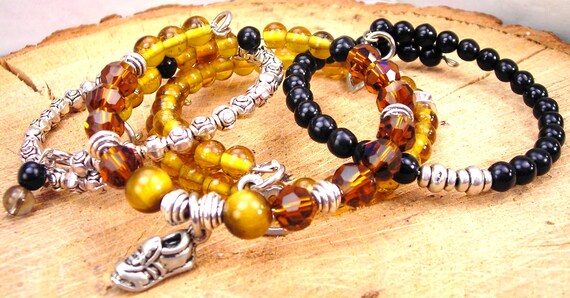 Braccialetti di cristallo perline Boho Stretch Set colorato