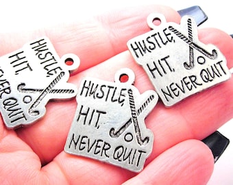 Hustle Hit palos de hockey de campo encantos 3 piezas