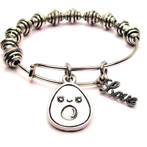 Avacado with love Bangle Bracelet