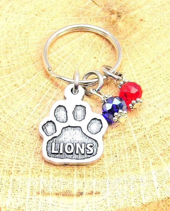 Los llaveros de impresión de pata de los Leones eligen los - Etsy España Los llaveros de impresión de pata de los Leones eligen los - Etsy España