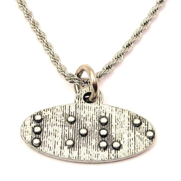 Braille LOVE necklace rope Stainless Steel rope necklace