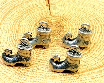 Witches boot charms Lot of 4 pieces  witch boot