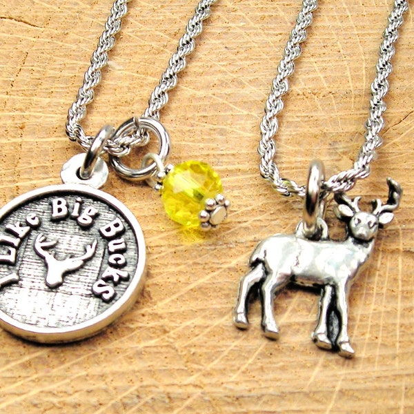 I like big bucks Deer gift set of 2 necklaces