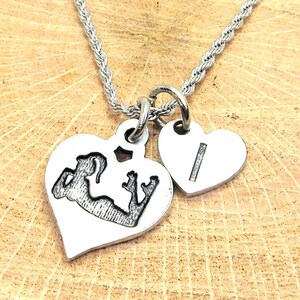 Sexy Roller skate girl Roller Derby  Woman Stainless Steel rope necklace