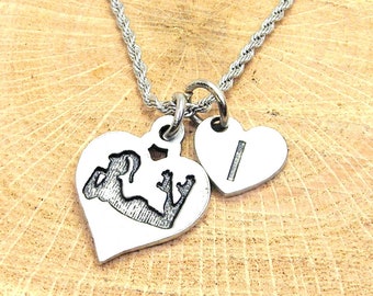 Sexy Roller skate girl Roller Derby  Woman Stainless Steel rope necklace
