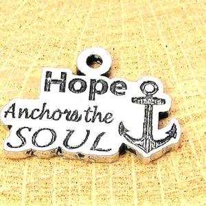 Hope anchors the soul charm