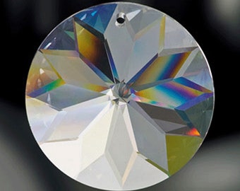 Asfour Sunflower Suncatcher 45mm - Sunflower Crystal Prism - Rainbow Maker Crystal Prism - Decoration Ideas #1041 - 1 Hole