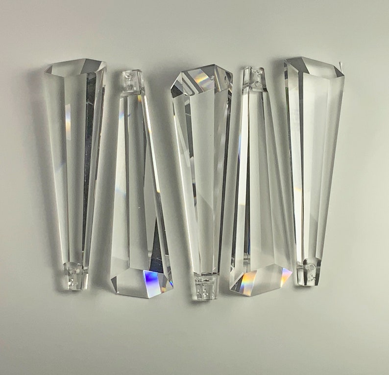 Clear Asfour Crystal, Lamp part, Hexagonal Drop, Chandelier Parts, Lighting Parts, Chandelier Part, Crystal sun catcher 