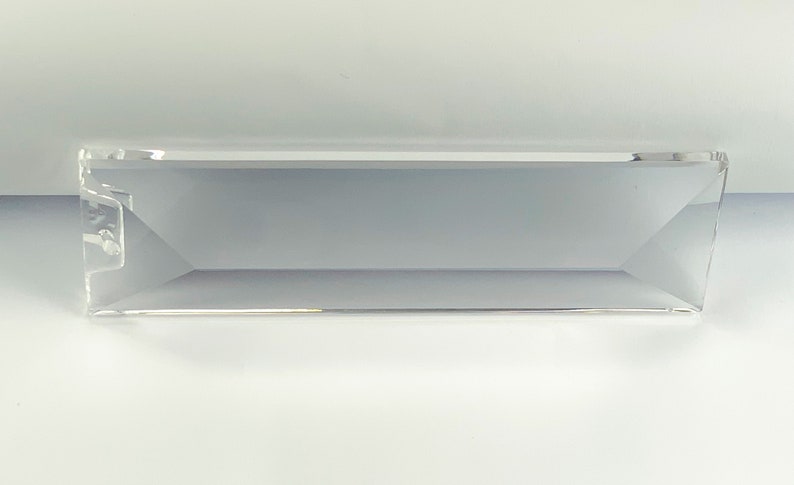 Asfour Crystal Pendant Rectangle 4in Suncatcher Prims #610 | 2-Hole - Thumbnail 2