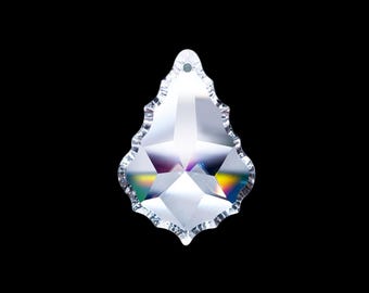 Asfour Crystal 1.5in(38x27)mm Pendeloque crystals wholesale #911 (1-Hole)