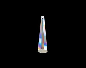 Asfour Crystal Hexagonal Drop - 4in(100x26)mm Chandelier part, Prism Suncatcher #505