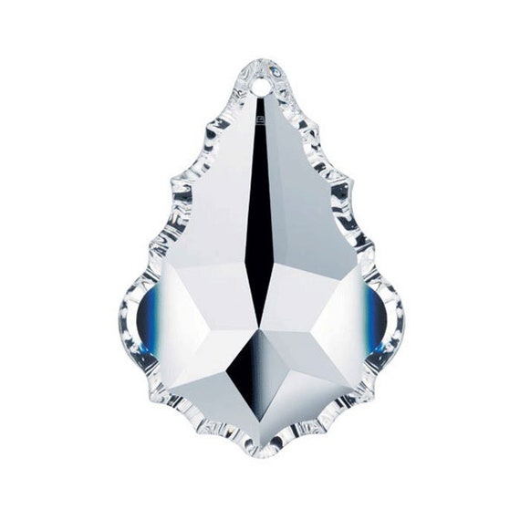 Set Of 5 38 Mm Clear Swarovski Strass 8901 Crystal Pendeloque Prisms Chandelier Parts 1 Hole