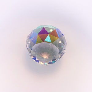 Asfour Crystal Ball, 20mm, Prism Suncatchers, 701 Clear AB Crystal Prism Hanging Ball, Sun Catcher Crystal, Window Crystal Ball, 1 Hole image 7