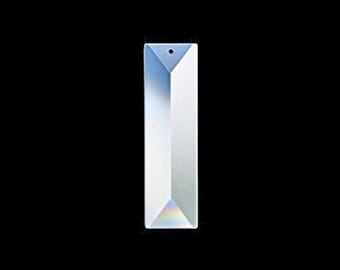 Attrape-soleil Rainbow Maker, prisme de cristal d'Asfour - 3 po. Rectangle #611 - 1 trou