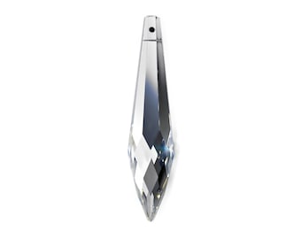 Colgantes de cristal Asfour Prism Drops (3 pulgadas), repuestos para lámparas de araña #485