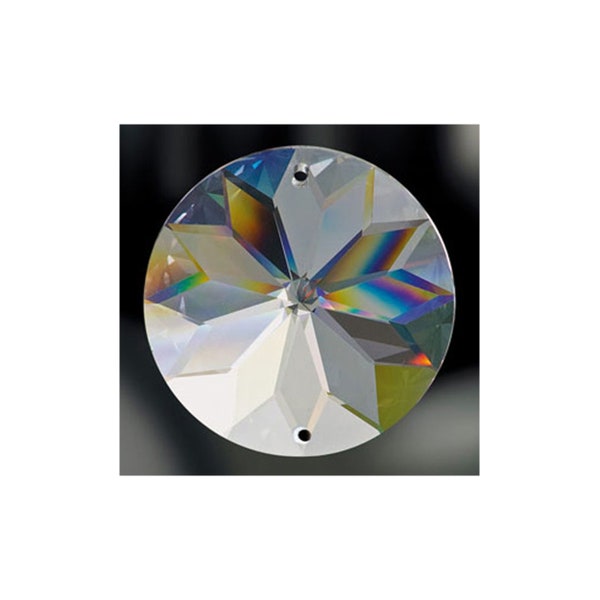 Asfour Sunflower Suncatcher 40mm - Sunflower Crystal Prism - Rainbow Maker Crystal Prism - Decoration Ideas #1040 - 2 Holes