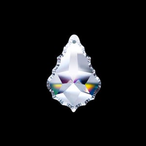 Asfour クリスタル クリア プリズム サンキャッチャー 89 x 62 mm フレンチカット シャンデリア #911