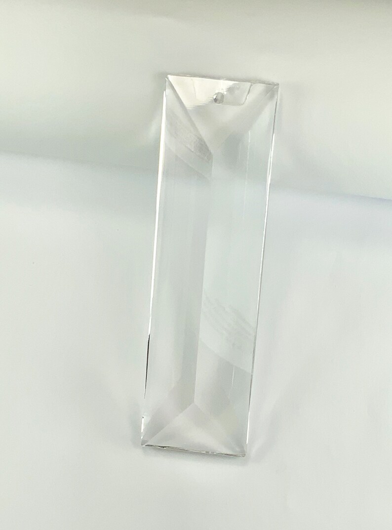 Asfour Crystal Pendant Rectangle 4in Suncatcher Prims #610 | 2-Hole - Thumbnail 5