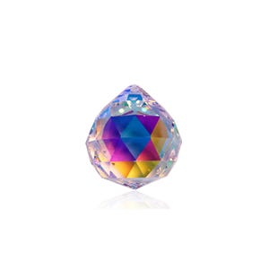 Asfour Crystal Balls 40mm Clear Ab Suncatcher Prisms  (1-Hole) #701