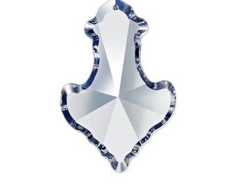 Asfour crystals wholesale, 2.5Inch(63x41)mm 30% Lead Pendeloque Crystals, #915-(1-hole)