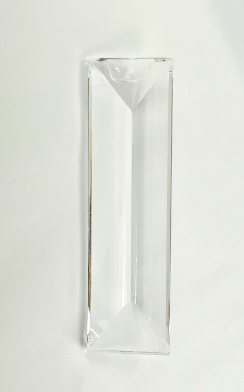 Asfour Crystal Pendant Rectangle 4in Suncatcher Prims #610 | 2-Hole - Thumbnail 3