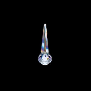 Asfour suncatcher with crystal ball prism, 3in Hexagon Drop with 30mm Crystal Ball Prism Suncatchers at the Bottom