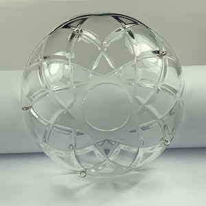 Asfour Crystal Chandelier 4.3/4 Inches Bobeche Cup - 26mm Center Hole Clear - Candle Bobeche Cup – Bobeche For Home Decor & Gift