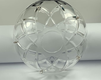 Asfour Crystal Chandelier 4.3/4 Inches Bobeche Cup - 26mm Center Hole Clear - Candle Bobeche Cup – Bobeche For Home Decor & Gift