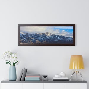 Mountain Landscape Framed Poster, Wall Art Print, Home Decor, Nature Art, Mountain Decor, Gift for Nature Lover, Wall Hanging