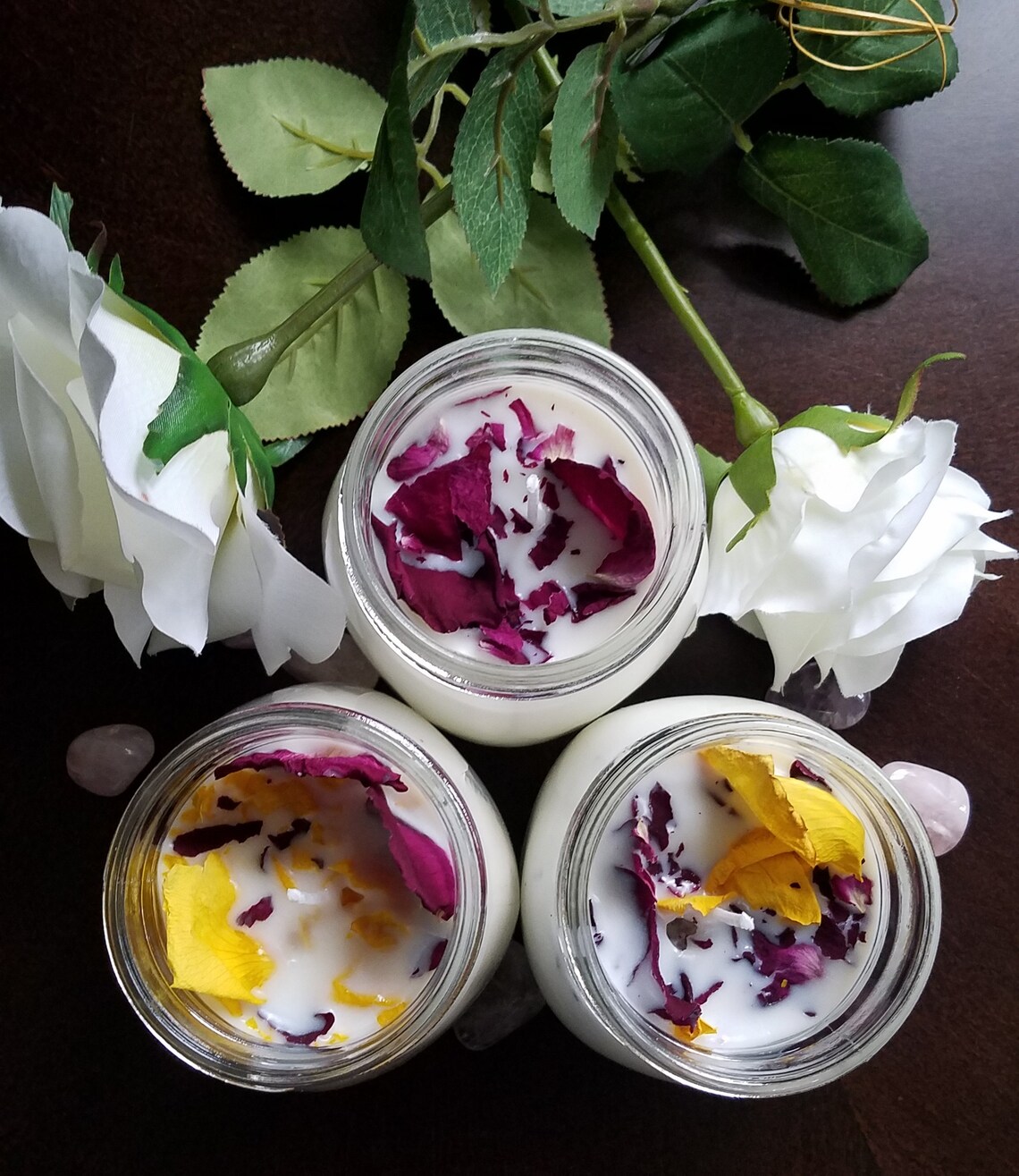 Rose Scented Candle Etsy