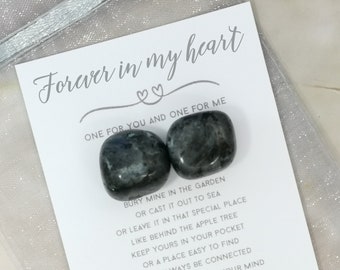 Forever In My Heart Gemstone Kit - Bereavement Crystals - Lost Loved One Keepsake - Memorial Condolences Gift With Sympathy - Hayling Studio