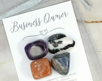 Business Owner Gemstone Kit - Crystals for a Small Business Owner - Business Owner Crystal Set - Shop Owner Girl Boss Salon - Hayling Studio
