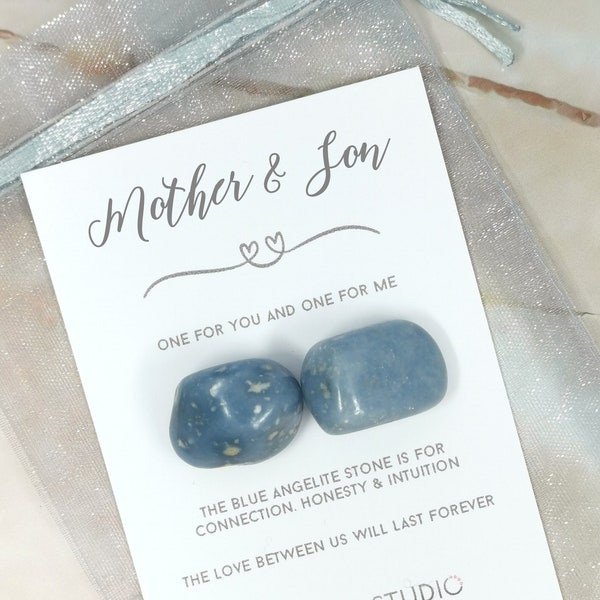 Mother and Son Gemstone Kit - Crystals for our Son - Special Son Gift Set - Two Of Us Keepsake Forever Love - Hayling Studio Mummy & Son