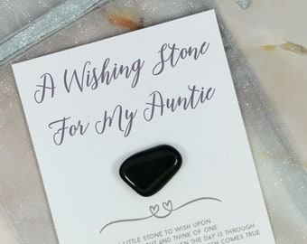 Wishing Stone for My Auntie - Auntie Wish Gift - Present for My Aunt from Niece - To Aunty from Nephew - For the best Auntie Gift Birthday