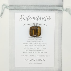 Endometriosis Gemstone - Crystal Courage & Energy for Endometriosis - Endo Keepsake - Endometriosis Gift - Hayling Studio Tumblestones