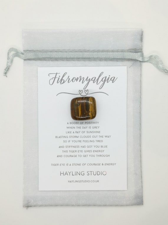 Fibromyalgia Gemstone - Crystal Courage & Energy for Fibromyalgia - Fibromyalgia Keepsake - Fibromyalgia Gift - Hayling Studio Tumblestones